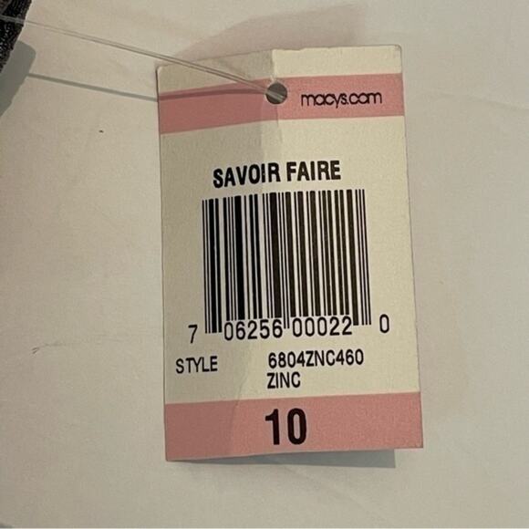 JM Collection Gray Metallic Floral Print Evening Jacket NWT Size 10 - Picture 10 of 12